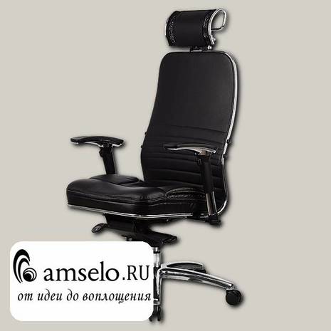 Кресло quality plus "Нэо" (Кожа NewLeather Черная/Хром)