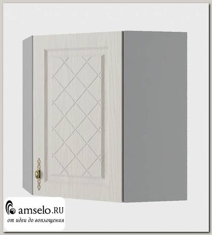 Шкаф угловой 600х600 "Лорен" (МДФ) (Крем)