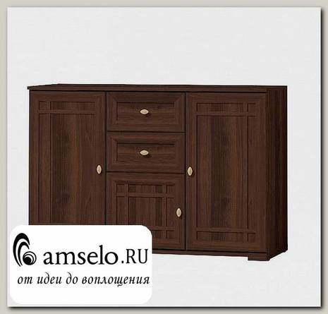Комод 120x81x45 "Шерлок" (МДФ) (Орех шоколадный)Gl/Sh5