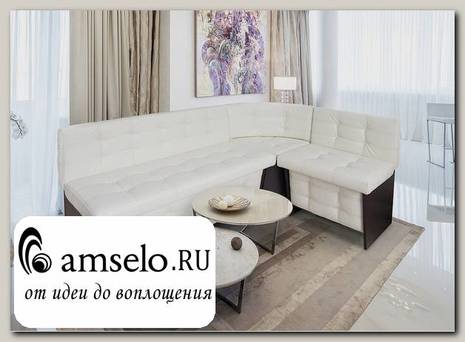 Скамья угловая с ящ.1,15х1,75 (универс.угол) Milano "Кьянти" (Венге/Винилкожа Крем) /BTS-Мл