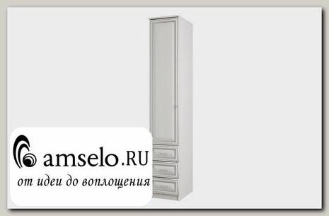 Пенал 0,4 с ящ. "Винсент" (МДФ) (Вудлайн кремовый/Лиственница светлая)