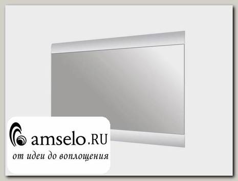 Зеркало навесное "Шарлотта" (МДФ) (Венге/Белый глянец)