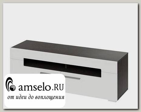 Тумба Тв 1,4 "Лея" (МДФ) (Венге Линум/Белый глянец) Fg