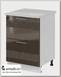 Тумба 600 2 глубоких ящ.decor "Бруско" (МДФ) (Шоколад) /ИЦMkk/ШНГ2Я6000