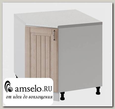 Тумба угловая 850х850 "Миранда" (МДФ) (Дуб Капучино)