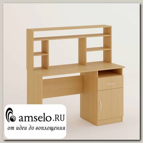 Стол компьютерный square "Ричи" (Белёный дуб)
